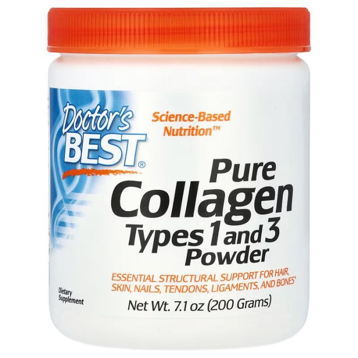 Doctor's Best Pure Collagen Types 1 and 3 Powder. 753950002036