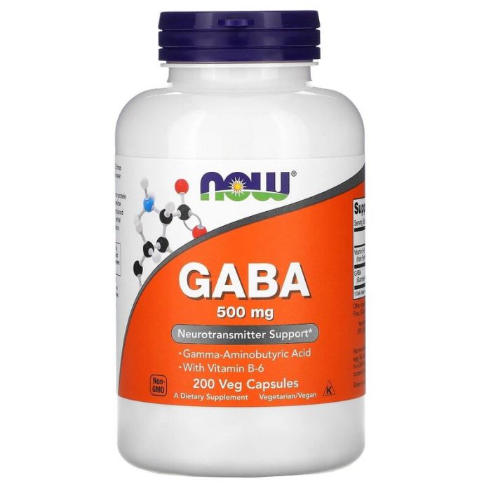 GABA 500mg met Vit. B6 | NOW Foods. 733739000880