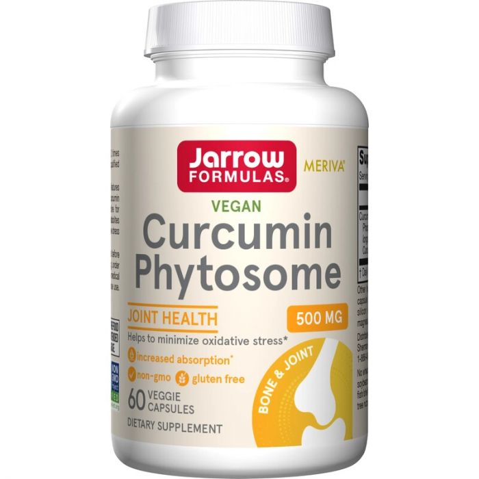 Curcumin Phytosome 500 mg (Meriva®), 60 veggie capsules. Jarrow