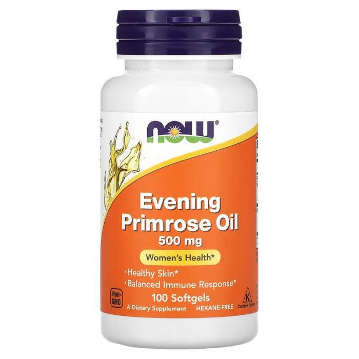 NOW Foods, Evening Primrose Oil, 500 mg, 100 Softgels. 733739017505