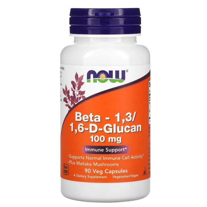 NOW Foods, Beta-1,3/1,6-D-Glucan, 100 mg, 90 Veg Capsules. 733739030542