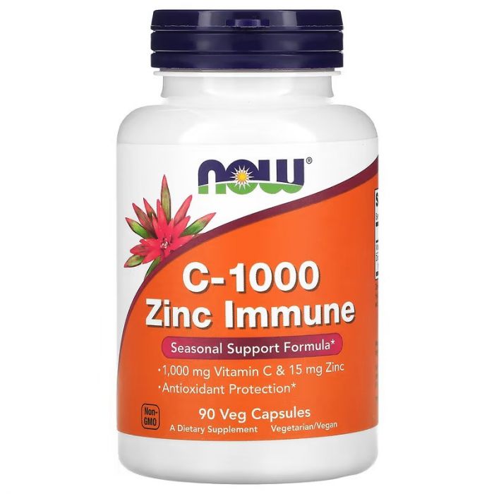 C-1000 Zinc Immune, Vitamin C, 1000 mg & Zinc, 15 mg. NOW Foods
733739006943
