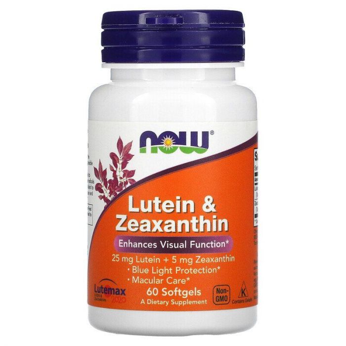Lutein & Zeaxanthin Softgels NOW. 733739030641