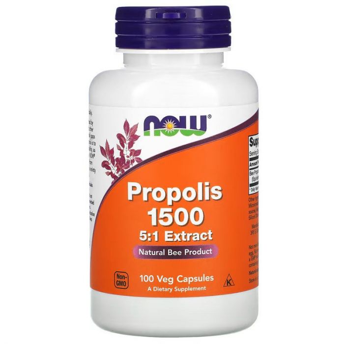 NOW Foods Propolis 1500 (100 capsules). 733739025401