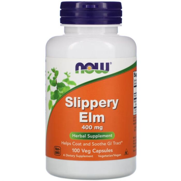 NOW Foods Slippery Elm 400 mg (100 capsules). 733739047502