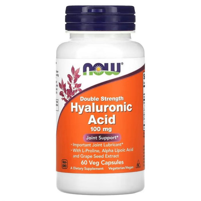 Hyaluronic Acid 100 mg, 60 Veg Capsules, NOW. 733739031556
