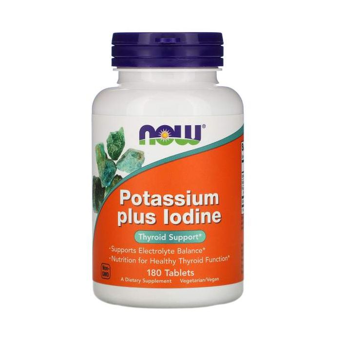 Potassium plus Iodine | Now Foods, Kaliumjodide, schildklier ondersteuning