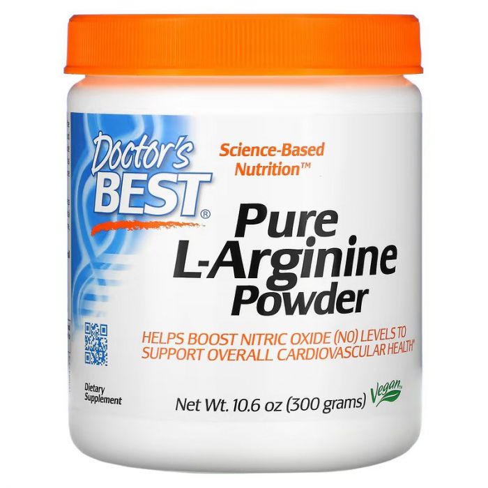 Doctor's Best Pure L-Arginine Powder, 10.6 oz (300 g)