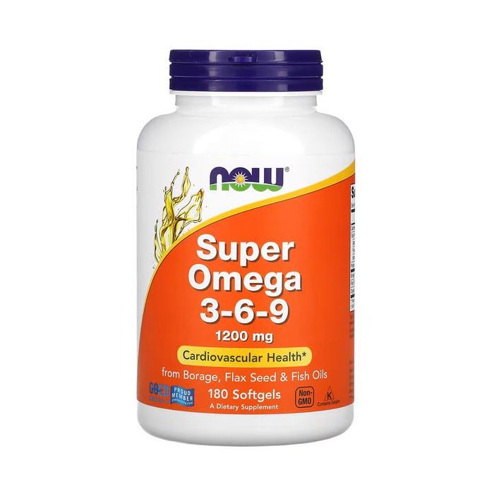 Super Omega 3-6-9 1200 mg | Now Foods. 733739018410