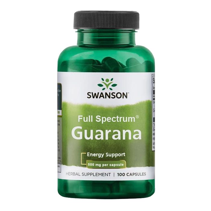 Full Spectrum® Guarana 500mg by Swanson. 087614019789