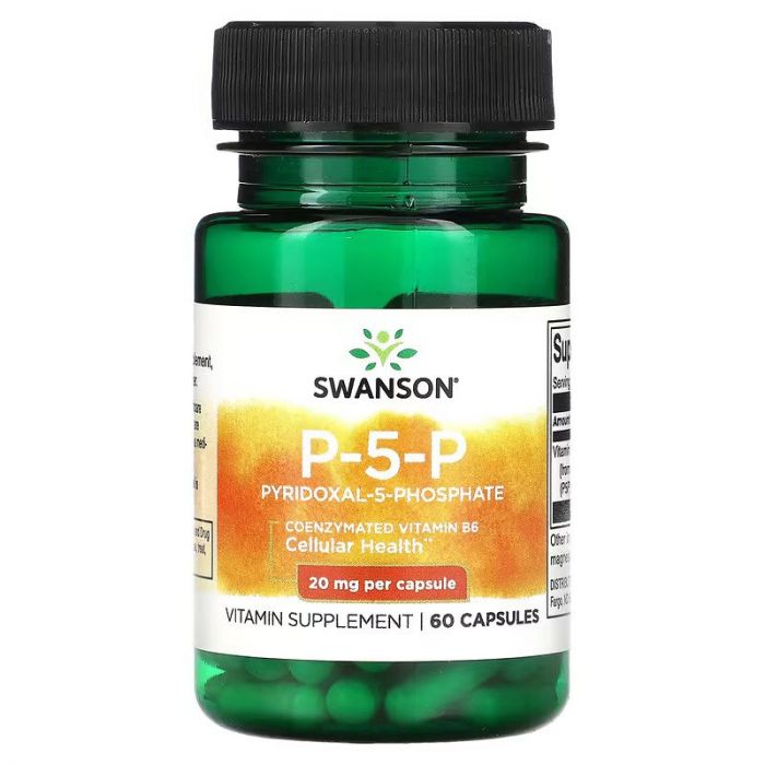 P-5-P (Pyridoxal-5-Phosphate) 20 mg, Swanson. 087614117096