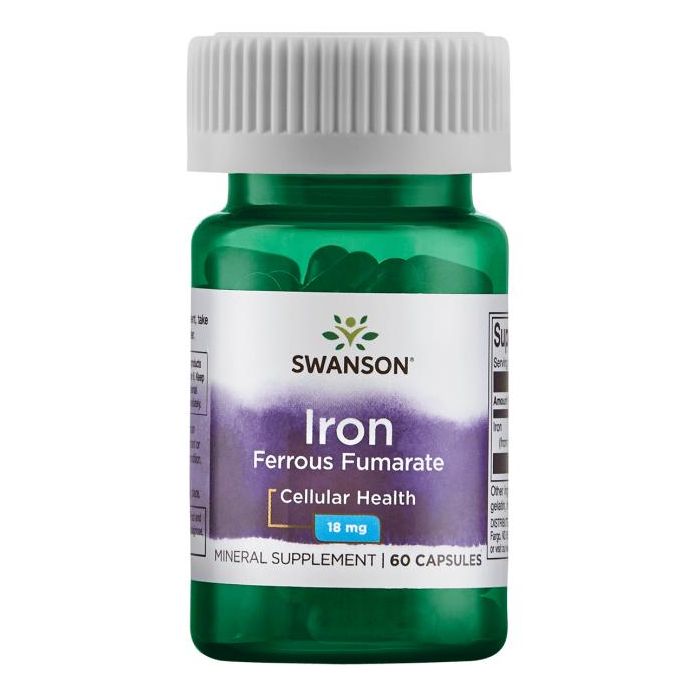 Swanson Iron Ferrous Fumarate 18mg. 087614115870