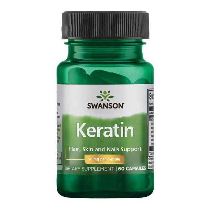 Swanson Keratin, 50mg - 60 caps. 087614115276