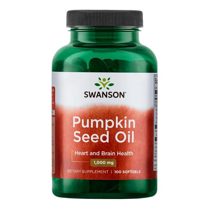 Pumpkin Seed Oil. Swanson Pompoenzaadolie 1000 mg, 100 softgels. 087614013640