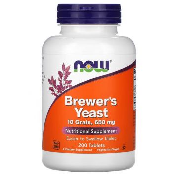 NOW Brewer's Yeast 650 mg Tablets. 733739024107