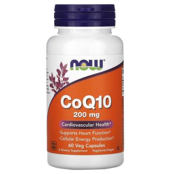 NOW CoQ10 200 mg Veg Capsules. 733739031761
