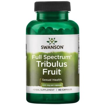 Swanson, Full Spectrum Tribulus Fruit, 500 mg, 90 Capsules. 087614111537