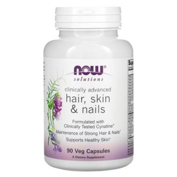 Hair, Skin & Nails, Vegan Veg Capsules - NOW Foods. 733739033819