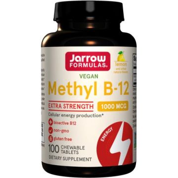 Jarrow Formulas Methyl B-12 1000 mcg Lemon. 100 zuigtabletten. 790011180012