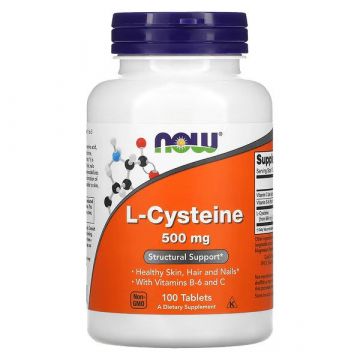 NOW L-Cysteine 500 mg Tablets. 733739000774