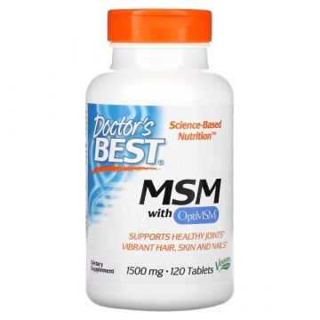 Doctor's Best MSM – OptiMSM® 120 tabletten. 753950000971