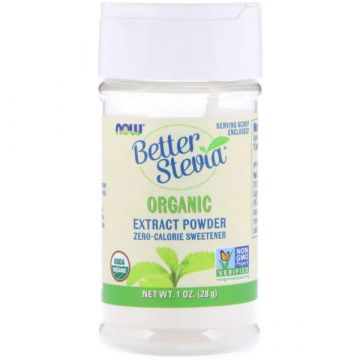 Now Foods, Better Stevia Organic Powder - Biologisch. 733739069603