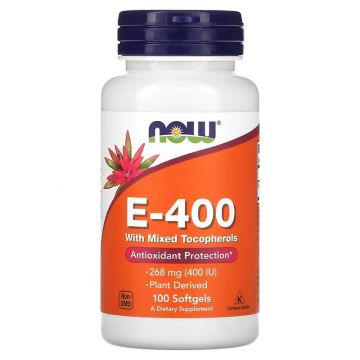Vitamine E-400 met gemengde tocoferolen | NOW Foods. 733739008923