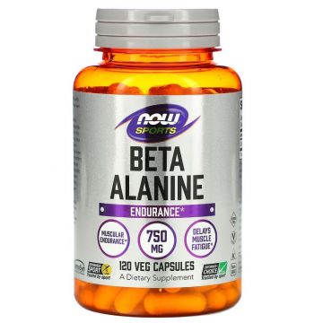 Beta-Alanine 750mg (Caps) van NOW Foods, 733739020086.