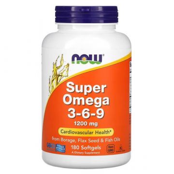 Super Omega 3-6-9 1200 mg | Now Foods. 733739018410
