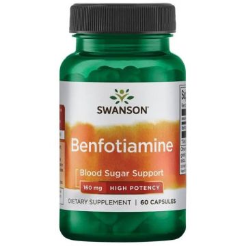 Benfotiamine 160 mg 60 capsules | Swanson. 087614029764