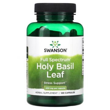 Holy Basil Leaf, Tulsi extract, Swanson. 087614111193