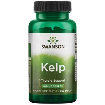 Swanson Kelp Jodium Bron 225 mcg. 087614117454
