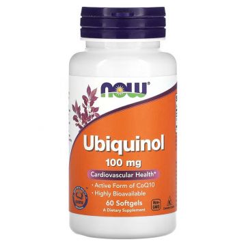 Ubiquinol 100mg 60 softgels | NOW Foods. 733739031426